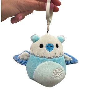 NWT 3.5” Duane the Owl Keychain Clip Squishmallow